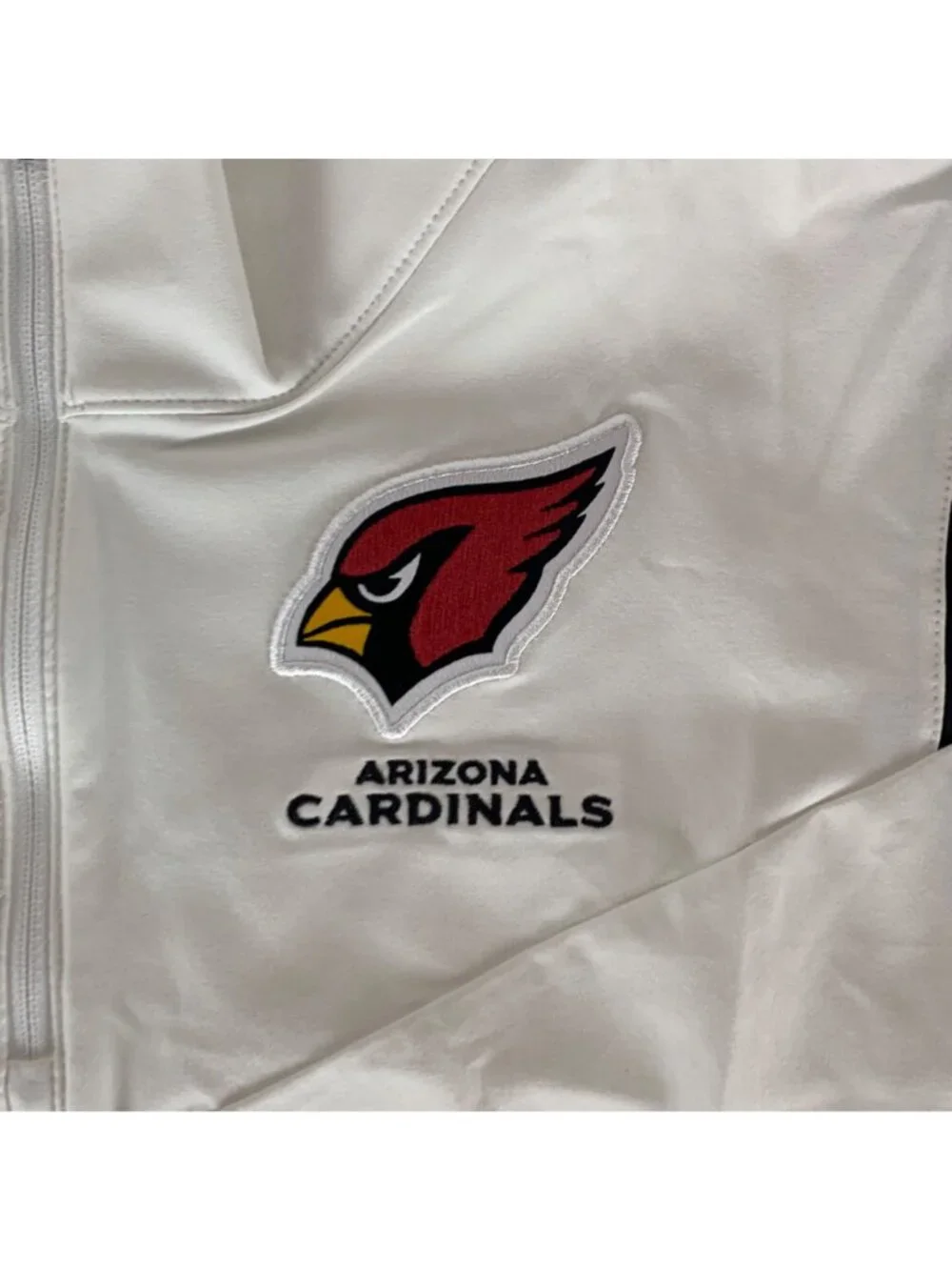 Arizona Cardinals NFL White Black Nike Dri Fit 1/4 Zip Pullover Jacket Mens XL